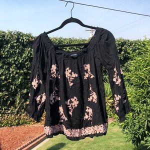 Floral Off the Shoulder Blouse